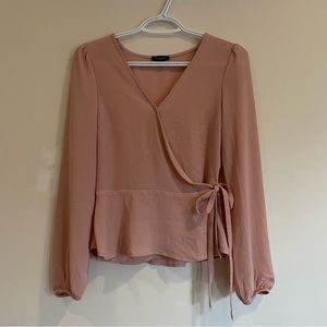 Dynamite Wrap Blouse
